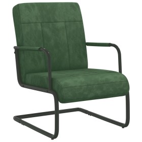 Dark Green Velvet Cantilever Chair by vidaXL, Armchairs - Ref: Foro24-325790, Price: 146,57 €, Discount: %