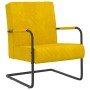 Mustard Yellow Velvet Cantilever Chair by vidaXL, Armchairs - Ref: Foro24-325731, Price: 175,56 €, Discount: %