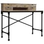 Solid mango wood and steel desk 110x50x96 cm by vidaXL, Desks - Ref: Foro24-244947, Price: 267,99 €, Discount: %