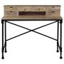 Solid mango wood and steel desk 110x50x96 cm by vidaXL, Desks - Ref: Foro24-244947, Price: 267,99 €, Discount: %