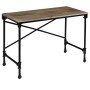 Solid mango wood and steel desk 110x50x96 cm by vidaXL, Desks - Ref: Foro24-244947, Price: 267,99 €, Discount: %