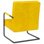 Mustard Yellow Velvet Cantilever Chair by vidaXL, Armchairs - Ref: Foro24-325731, Price: 175,56 €, Discount: %