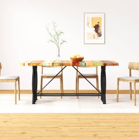 Recycled solid wood dining table 180 cm by vidaXL, Kitchen and dining tables - Ref: Foro24-244800, Price: 441,99 €, Discount: %