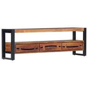 Solid acacia wood TV cabinet 140x30x45 cm by vidaXL, TV Furniture - Ref: Foro24-247736, Price: 286,59 €, Discount: %