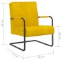 Mustard Yellow Velvet Cantilever Chair by vidaXL, Armchairs - Ref: Foro24-325731, Price: 175,56 €, Discount: %