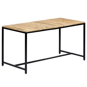 Dining table solid raw mango wood 140x70x75 cm by vidaXL, Kitchen and dining tables - Ref: Foro24-247811, Price: 189,66 €, Di...