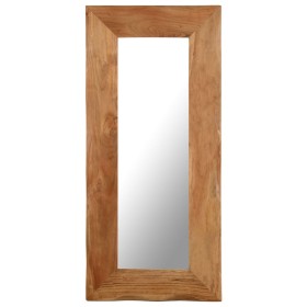 Espejo cosmético de madera maciza de acacia 50x110 cm de vidaXL, Espejos - Ref: Foro24-246269, Precio: 74,99 €, Descuento: %