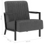 Dark gray velvet armchair by vidaXL, Armchairs - Ref: Foro24-325759, Price: 181,99 €, Discount: %