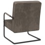 Light Gray Velvet Cantilever Chair by vidaXL, Armchairs - Ref: Foro24-325724, Price: 95,48 €, Discount: %