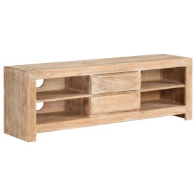 Hellbrauner TV-Schrank aus massivem Akazienholz, 120 x 30 x 40 cm von vidaXL, TV-Möbel - Ref: Foro24-246099, Preis: 258,95 €,...