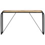 Solid untreated mango wood console table 140x35x76 cm by vidaXL, Side tables - Ref: Foro24-247869, Price: 107,99 €, Discount: %