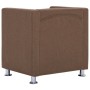 Brown fabric cube-shaped armchair by vidaXL, Armchairs - Ref: Foro24-282146, Price: 135,30 €, Discount: %