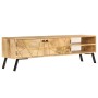 Solid mango wood TV cabinet 140x30x40 cm by vidaXL, TV Furniture - Ref: Foro24-246154, Price: 242,75 €, Discount: %