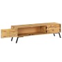 Solid mango wood TV cabinet 140x30x40 cm by vidaXL, TV Furniture - Ref: Foro24-246154, Price: 242,75 €, Discount: %