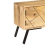 Solid mango wood TV cabinet 140x30x40 cm by vidaXL, TV Furniture - Ref: Foro24-246154, Price: 242,75 €, Discount: %