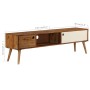 TV cabinet solid sheesham wood 140x30x40 cm by vidaXL, TV Furniture - Ref: Foro24-246224, Price: 175,20 €, Discount: %