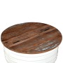 Solid white recycled wood barrel-shaped coffee table by vidaXL, Coffee table - Ref: Foro24-245254, Price: 156,15 €, Discount: %