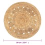 Runder Teppich mit geflochtenem Jute-Design, 90 cm von vidaXL, Teppiche - Ref: Foro24-245342, Preis: 26,81 €, Rabatt: %