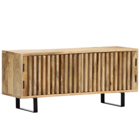 Solid mango wood TV cabinet 90x30x40 cm by vidaXL, TV Furniture - Ref: Foro24-247896, Price: 190,30 €, Discount: %