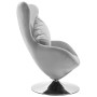 Swivel velvet egg armchair with light gray cushion by vidaXL, Armchairs - Ref: Foro24-326211, Price: 234,06 €, Discount: %