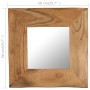 Espejo cosmético de madera maciza de acacia 50x50 cm de vidaXL, Espejos - Ref: Foro24-246267, Precio: 44,99 €, Descuento: %