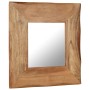 Espejo cosmético de madera maciza de acacia 50x50 cm de vidaXL, Espejos - Ref: Foro24-246267, Precio: 44,99 €, Descuento: %