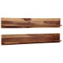 Wall shelves 2 pcs solid sheesham wood 169x26x20 cm by vidaXL, Shelves and shelves - Ref: Foro24-247932, Price: 205,99 €, Dis...