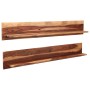 Wall shelves 2 pcs solid sheesham wood 169x26x20 cm by vidaXL, Shelves and shelves - Ref: Foro24-247932, Price: 205,99 €, Dis...