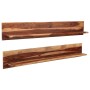 Wall shelves 2 pcs solid sheesham wood 169x26x20 cm by vidaXL, Shelves and shelves - Ref: Foro24-247932, Price: 205,99 €, Dis...