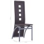 Dining chairs 4 units brown synthetic leather by vidaXL, dining chairs - Ref: Foro24-281710, Price: 197,33 €, Discount: %