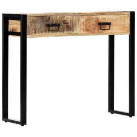 Solid mango wood console table 90x30x75 cm by vidaXL, Side tables - Ref: Foro24-247920, Price: 196,09 €, Discount: %