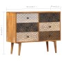 Aparador con estampado madera maciza de mango 90x30x70 cm de vidaXL, Aparadores - Ref: Foro24-247916, Precio: 253,99 €, Descu...