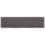 Dark brown treated oak wood wall shelf 160x40x(2-6)cm by vidaXL, Shelves and shelves - Ref: Foro24-363831, Price: 80,50 €, Di...