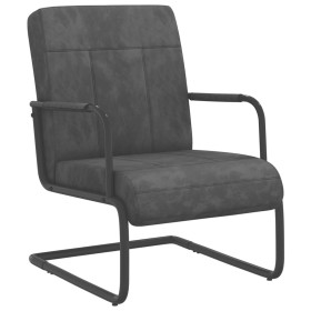 Dark Gray Velvet Cantilever Chair by vidaXL, Armchairs - Ref: Foro24-325789, Price: 148,99 €, Discount: %