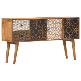 Sideboard with solid mango wood print 130x30x70 cm by vidaXL, Sideboards - Ref: Foro24-247917, Price: 244,76 €, Discount: %