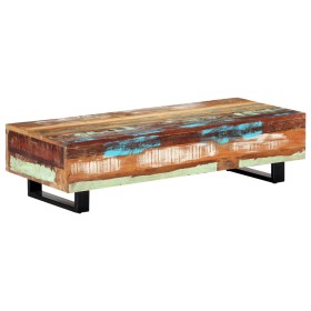 Solid recycled wood and steel coffee table 120x50x30 cm by vidaXL, Side tables - Ref: Foro24-247912, Price: 154,32 €, Discoun...