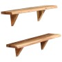 Wall shelves 2 pcs solid acacia wood 60x20x18 cm by vidaXL, Shelves and shelves - Ref: Foro24-247927, Price: 58,08 €, Discoun...