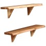 Wall shelves 2 pcs solid acacia wood 60x20x18 cm by vidaXL, Shelves and shelves - Ref: Foro24-247927, Price: 58,08 €, Discoun...