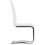 Sillas de comedor voladizas 2 unidades cuero sintético blanco de vidaXL, Sillas de comedor - Ref: Foro24-281777, Precio: 148,...