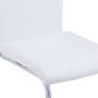 Sillas de comedor voladizas 2 unidades cuero sintético blanco de vidaXL, Sillas de comedor - Ref: Foro24-281777, Precio: 148,...