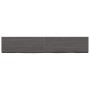 Wandregal aus dunkelbraun behandeltem Eichenholz, 160 x 30 x (2–6) cm von vidaXL, Regale und Regale - Ref: Foro24-363829, Pre...