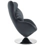 Sillón egg giratorio de terciopelo con cojín gris oscuro de vidaXL, Sillones - Ref: Foro24-326212, Precio: 257,39 €, Descuent...