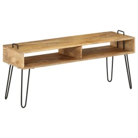 Solid mango wood TV stand 110x35x45 cm by vidaXL, TV Furniture - Ref: Foro24-246021, Price: 115,14 €, Discount: %