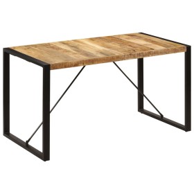 Dining table 140x70x75 cm solid mango wood by vidaXL, Kitchen and dining tables - Ref: Foro24-247420, Price: 258,40 €, Discou...