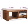 Couchtisch aus massivem Akazienholz, 90 x 50 x 37,5 cm von vidaXL, Couchtisch - Ref: Foro24-246043, Preis: 151,92 €, Rabatt: %