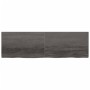 Wall shelf made of dark brown treated oak wood 200x60x(2-6)cm by vidaXL, Shelves and shelves - Ref: Foro24-363851, Price: 130...