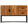 Solid brown acacia wood sideboard 110x30x70 cm by vidaXL, Sideboards - Ref: Foro24-246142, Price: 267,46 €, Discount: %