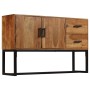 Solid brown acacia wood sideboard 110x30x70 cm by vidaXL, Sideboards - Ref: Foro24-246142, Price: 267,46 €, Discount: %