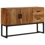 Solid brown acacia wood sideboard 110x30x70 cm by vidaXL, Sideboards - Ref: Foro24-246142, Price: 267,46 €, Discount: %