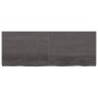 Wandregal aus dunkelbraun behandeltem Eichenholz, 160 x 60 x (2-6) cm von vidaXL, Regale und Regale - Ref: Foro24-363835, Pre...